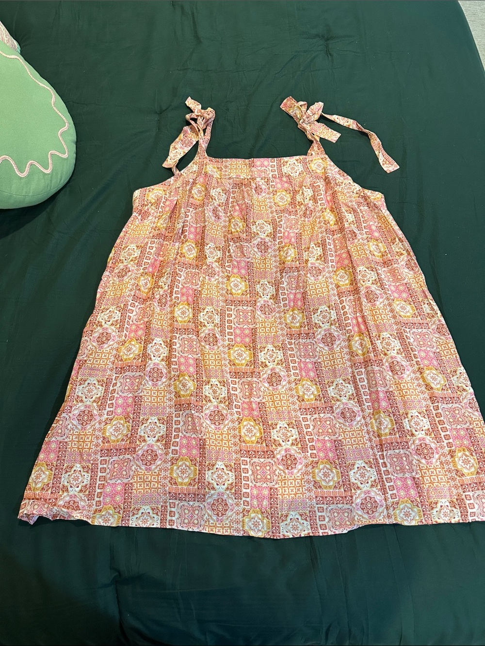 Boho Boutique Dress with Shoulder ties